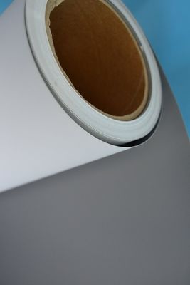 Eco-Sovlent  Satin Grey Back PET Film 350mic/450GSM for X Banner / display/ Roll up Banner stand