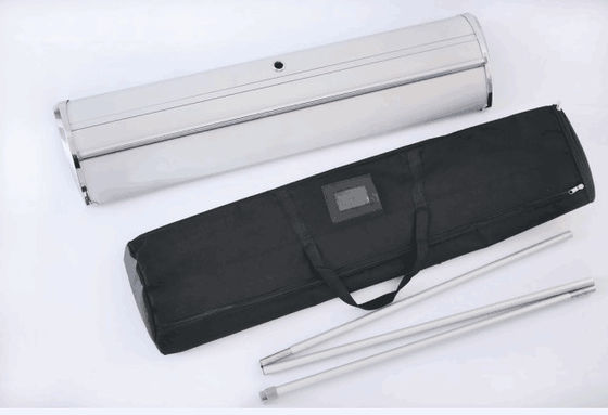 Flad retractable Wide Base Aluminum Roll up Banner Stand for Advertisement
