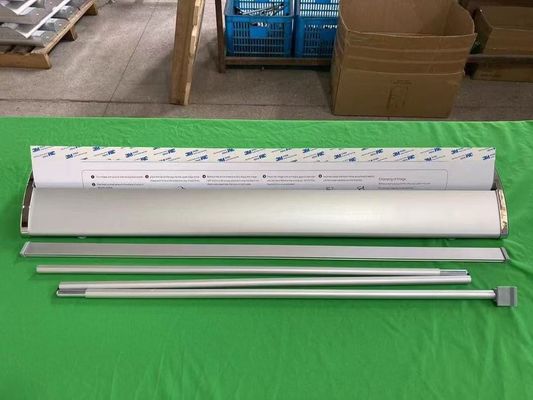 Flad retractable Wide Base Aluminum Roll up Banner Stand for Advertisement