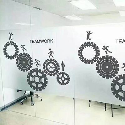 UV Resistant Self Adhesive Frosted glitter window  Sticker PVC Film 100mic Thickness 30% Transmittance