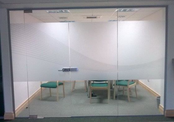 Permanent Removability Self Adhesive Frosted window Sticker 280g Weight for office decoration